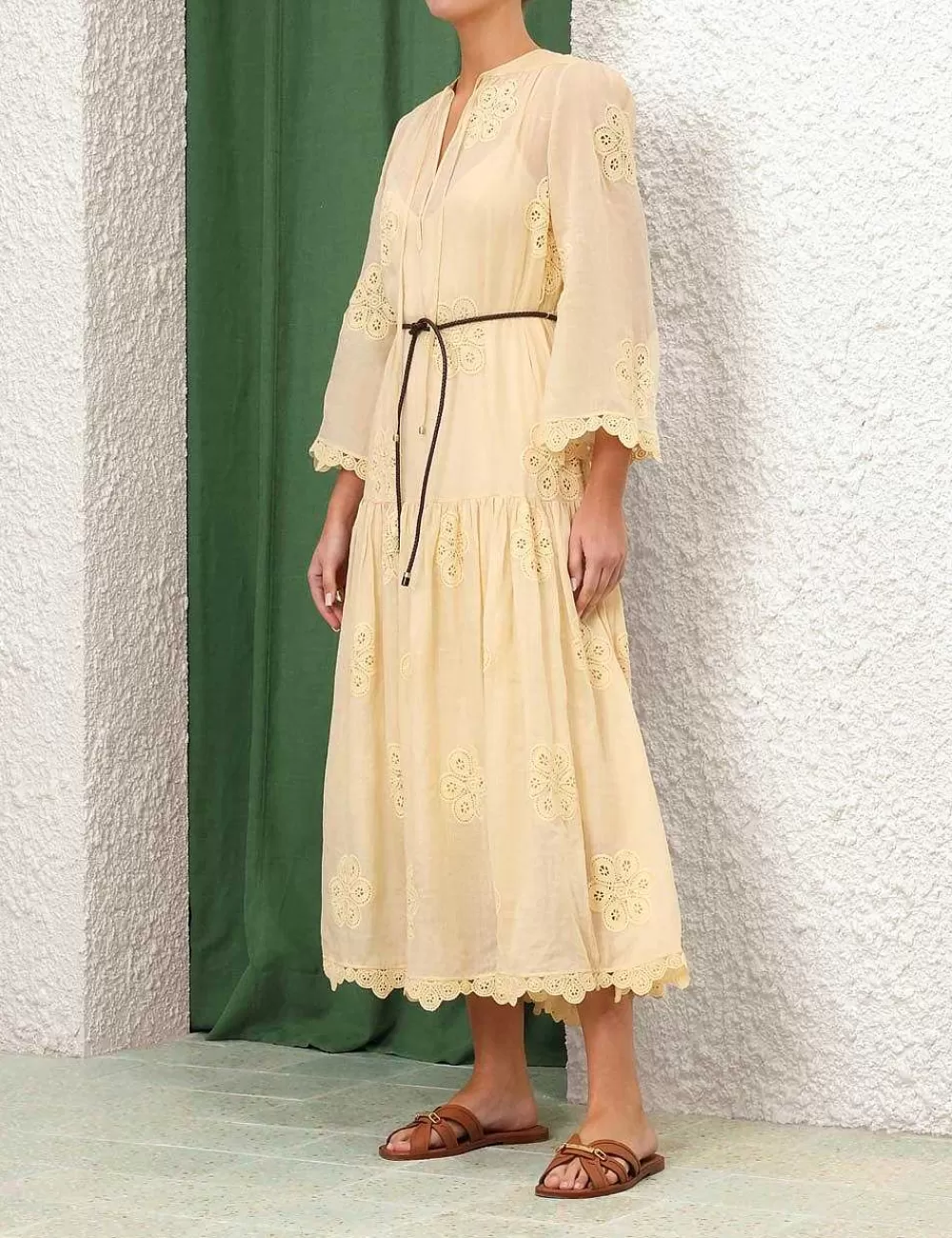 Cheap ZIMMERMANN Acadian Embroidered Maxi Dress