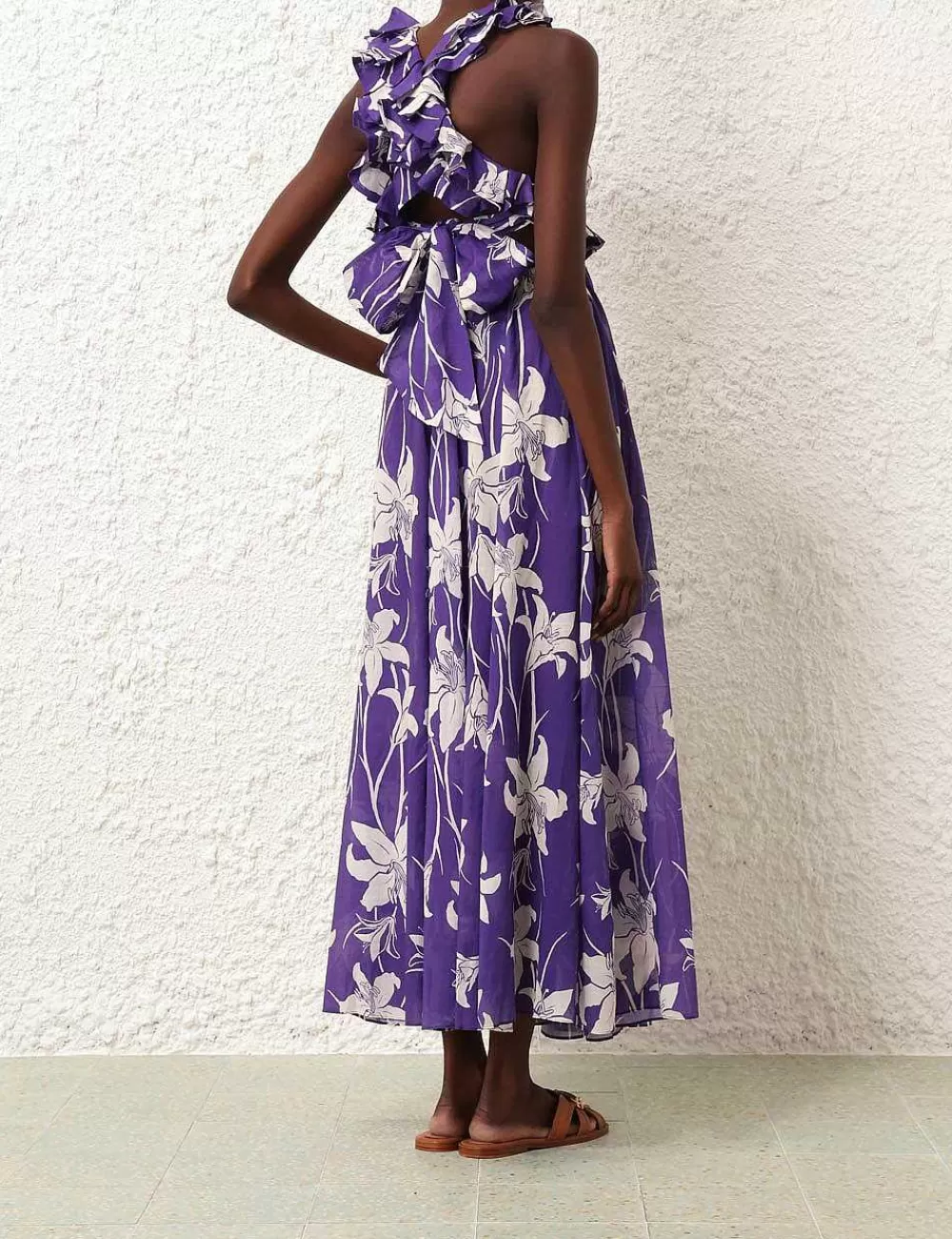 Outlet ZIMMERMANN Acadian Ruffle Maxi Dress