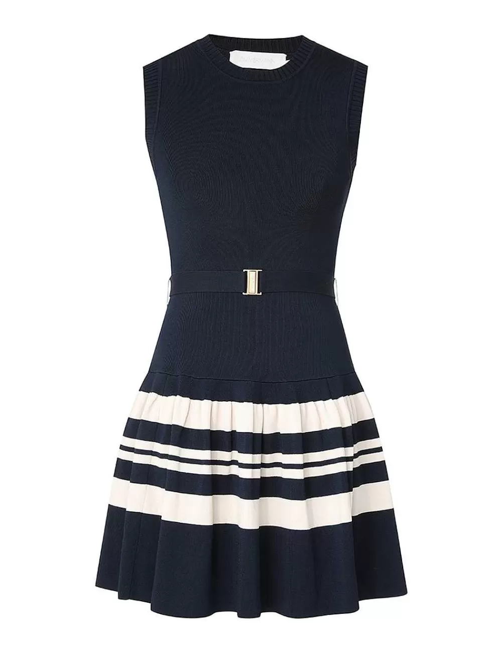New ZIMMERMANN Acadian Stripe Mini Dress