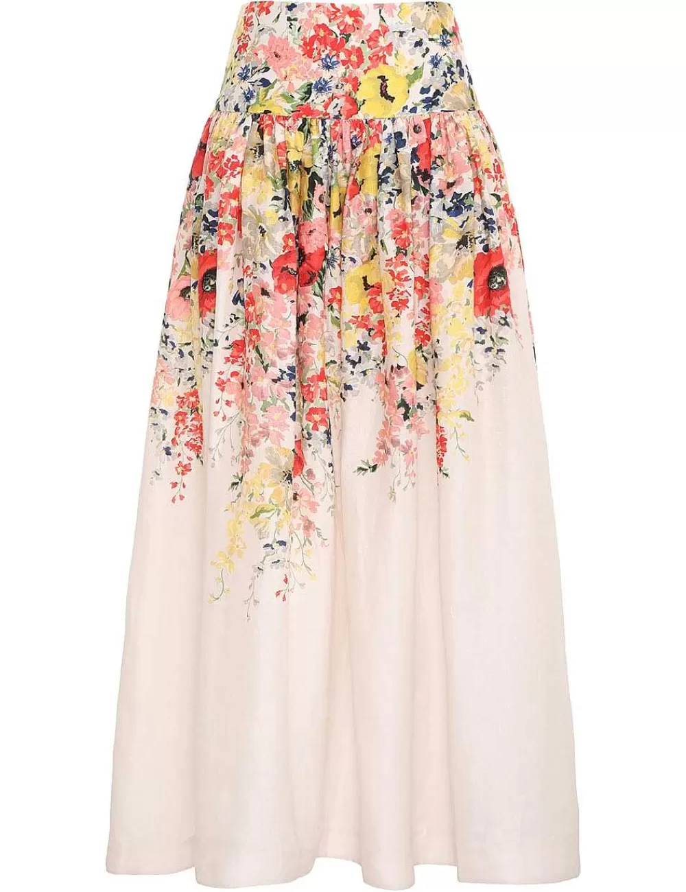 Cheap ZIMMERMANN Alight Basque Midi Skirt