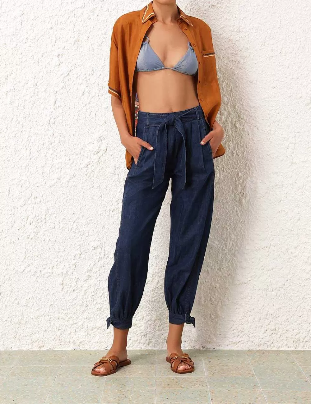 Cheap ZIMMERMANN Alight Denim Harem Pant