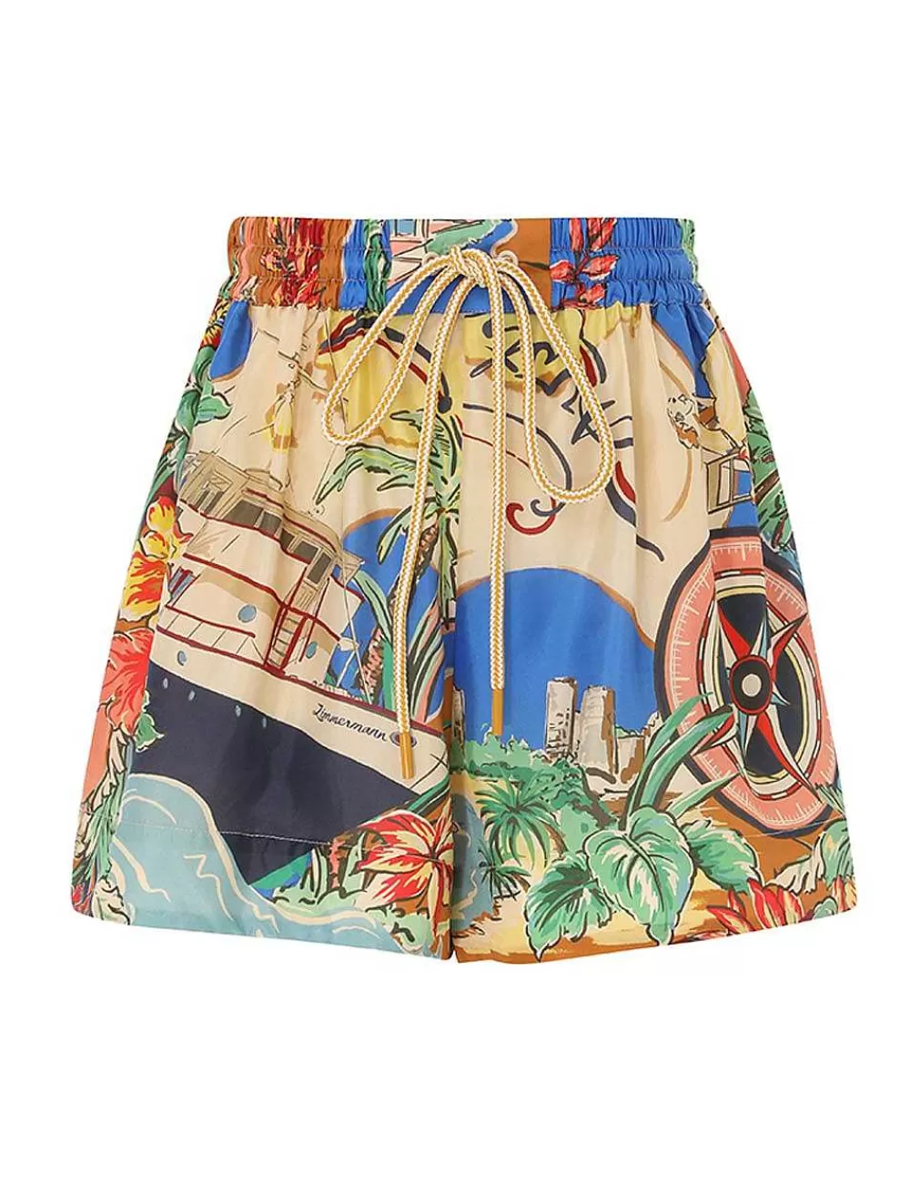 Cheap ZIMMERMANN Alight Draw Waist Shorts