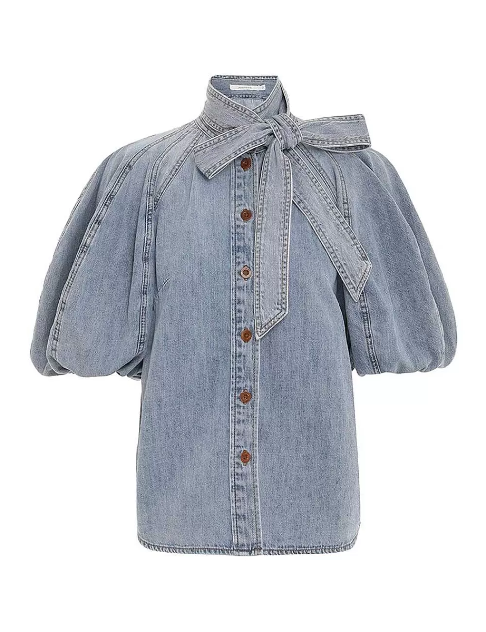 Cheap ZIMMERMANN Alight Lantern Sleeve Shirt