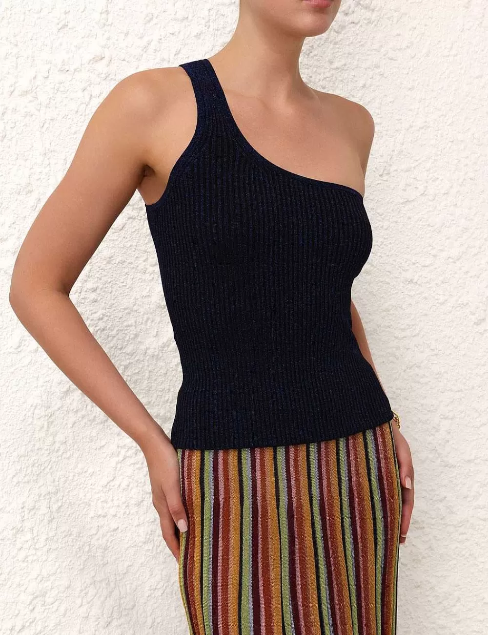 Fashion ZIMMERMANN Alight One Shoulder Top