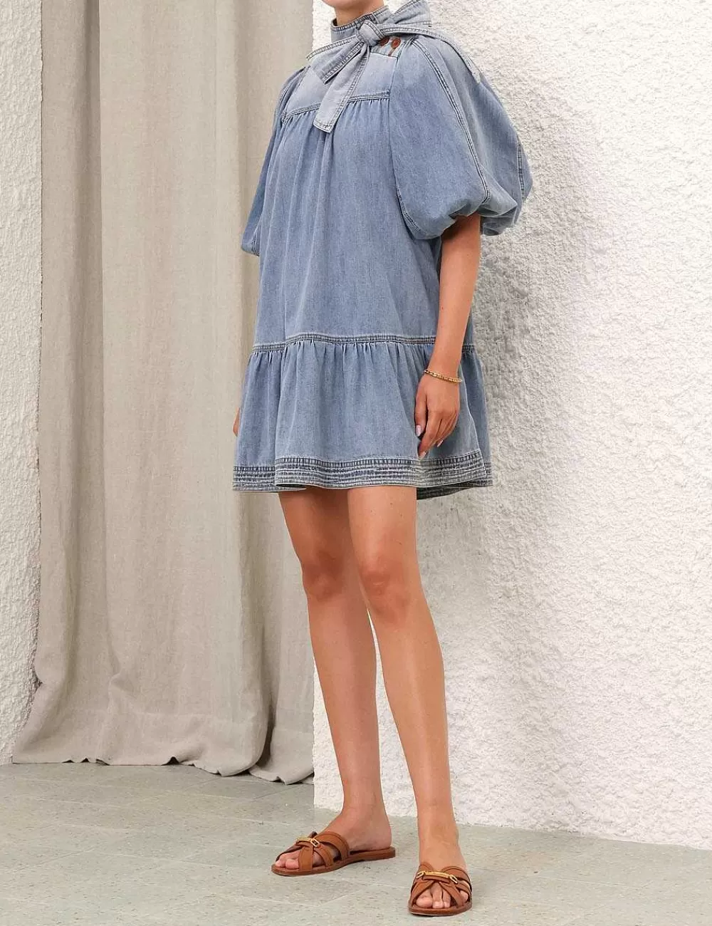 New ZIMMERMANN Alight Smock Dress