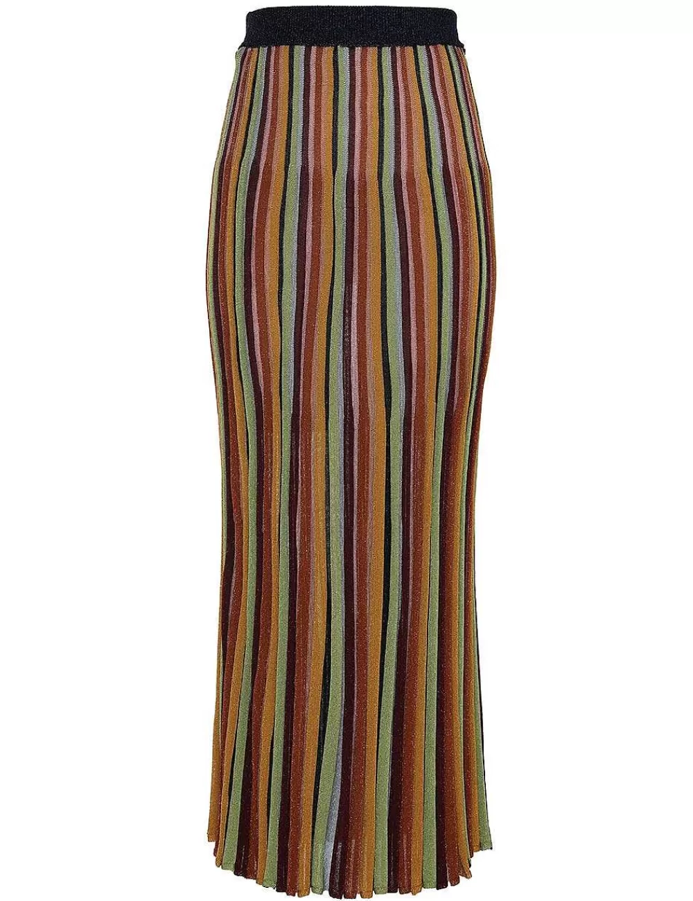 New ZIMMERMANN Alight Stripe Midi Skirt