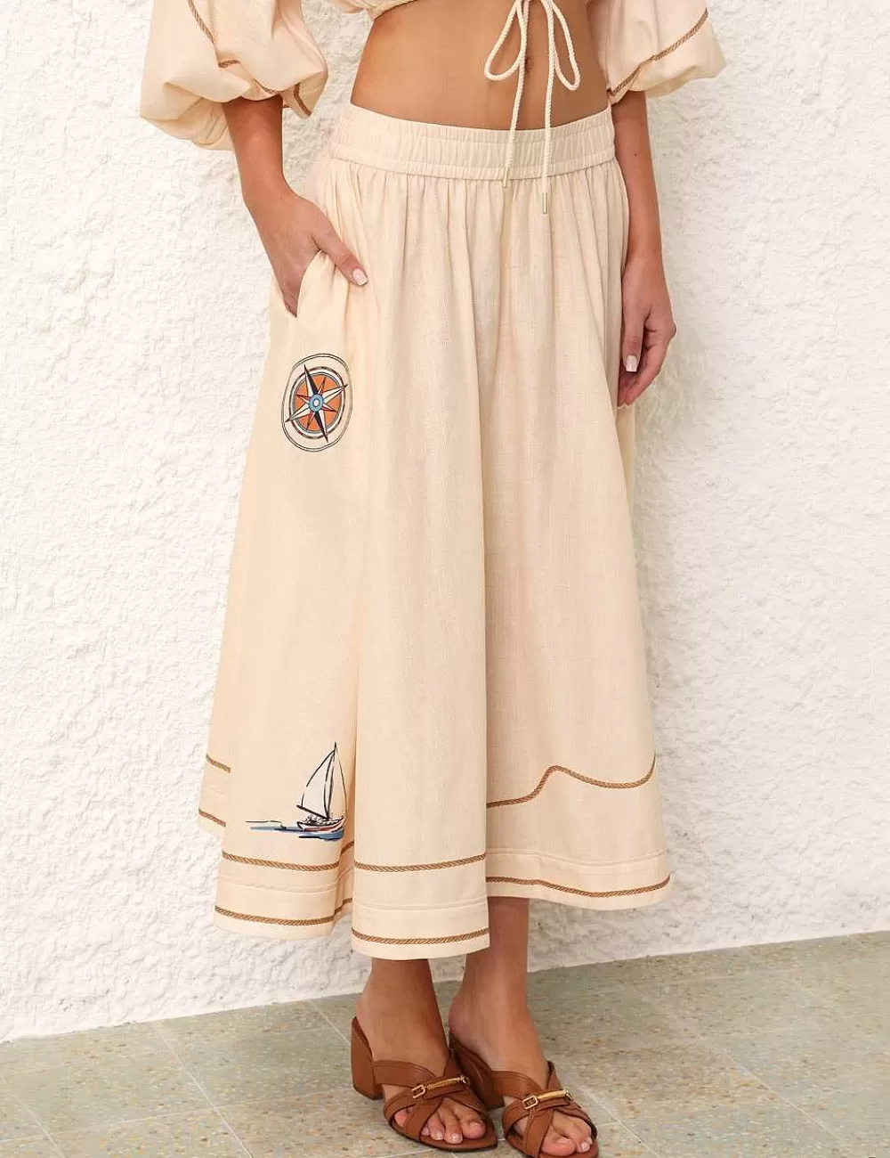 Cheap ZIMMERMANN Alight Swing Skirt