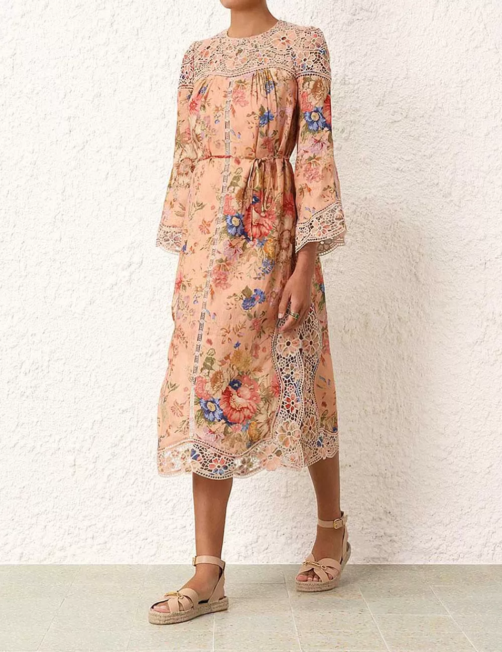 Sale ZIMMERMANN August Broderie Midi Dress
