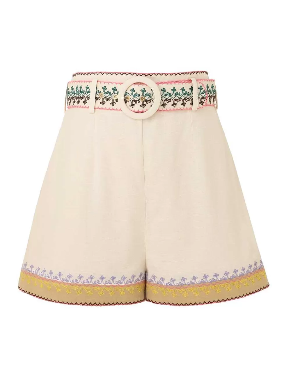 Shop ZIMMERMANN August Embroidered Short