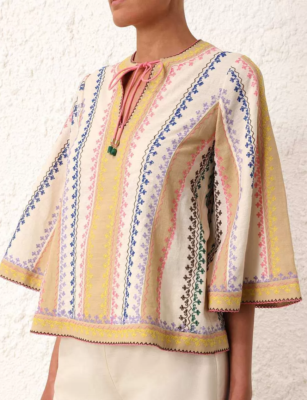 Sale ZIMMERMANN August Embroidered Top