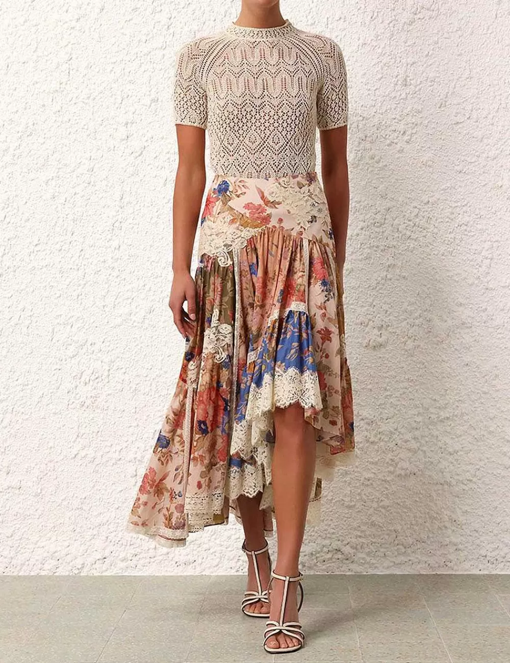 Store ZIMMERMANN August Lace Knit Tee