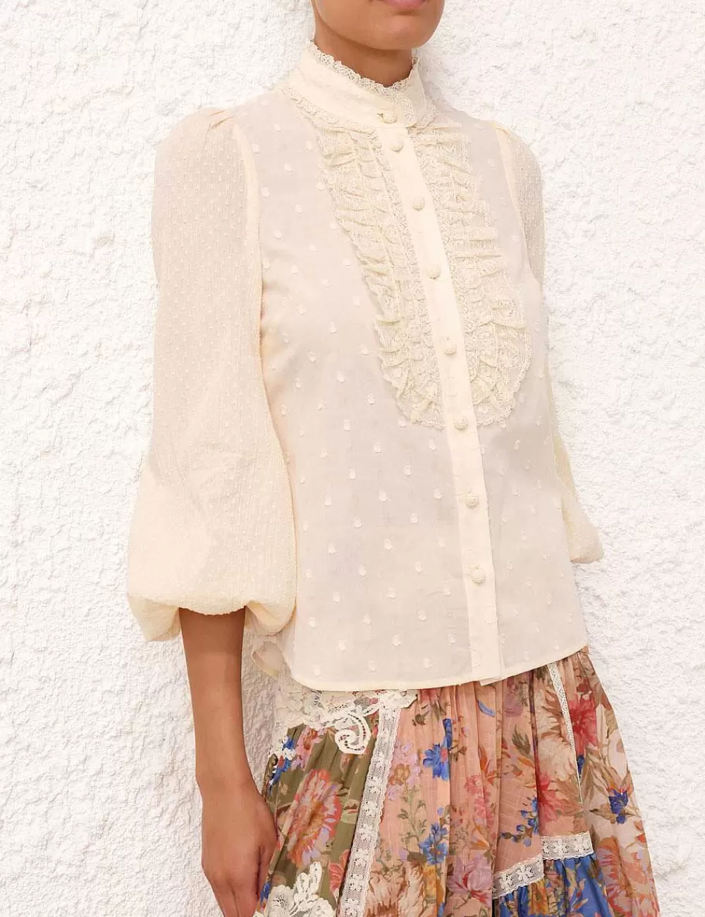 New ZIMMERMANN August Long Sleeve Blouse