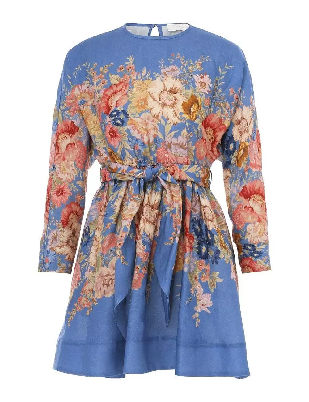 New ZIMMERMANN August Long Sleeve Mini Dress