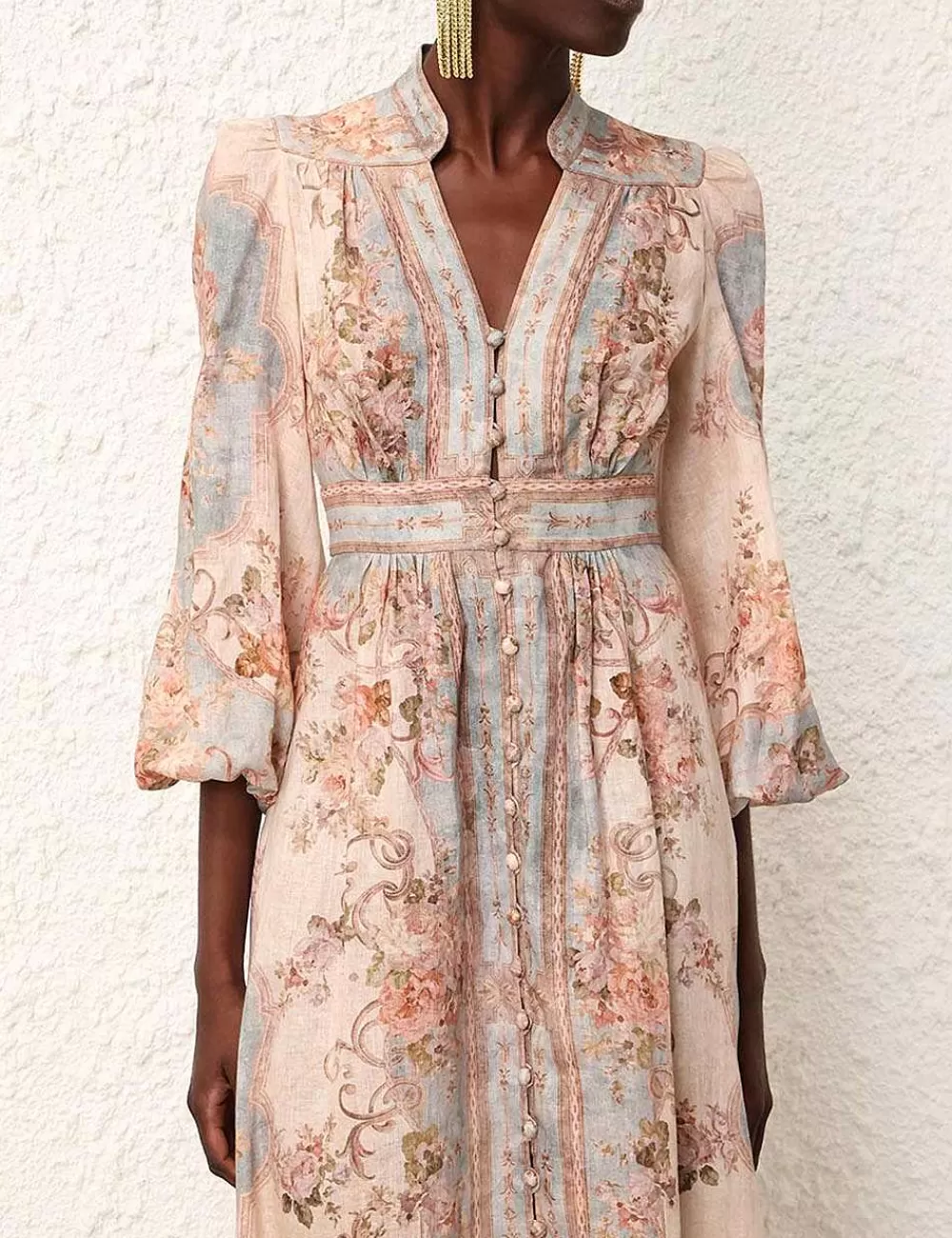 Hot ZIMMERMANN August Plunge Midi Dress