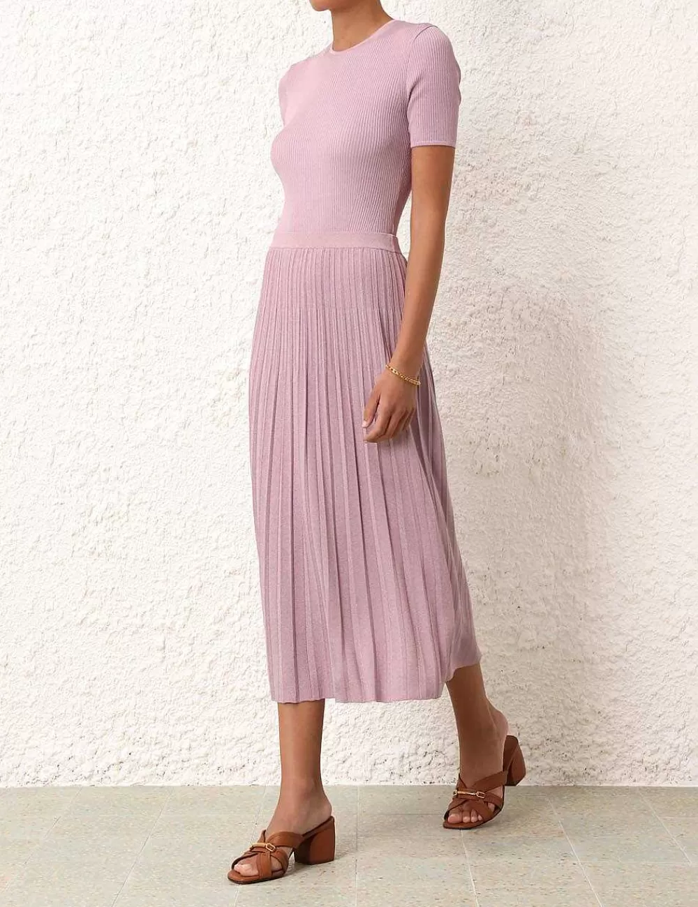 Sale ZIMMERMANN August Rib Midi Skirt