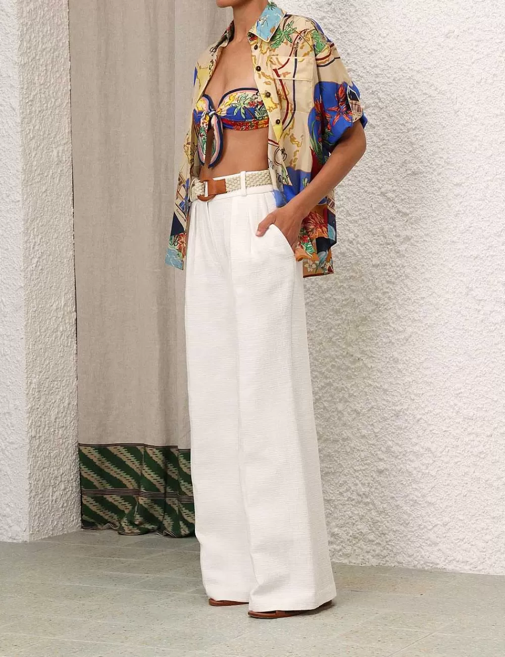 Shop ZIMMERMANN August Tuck Pant