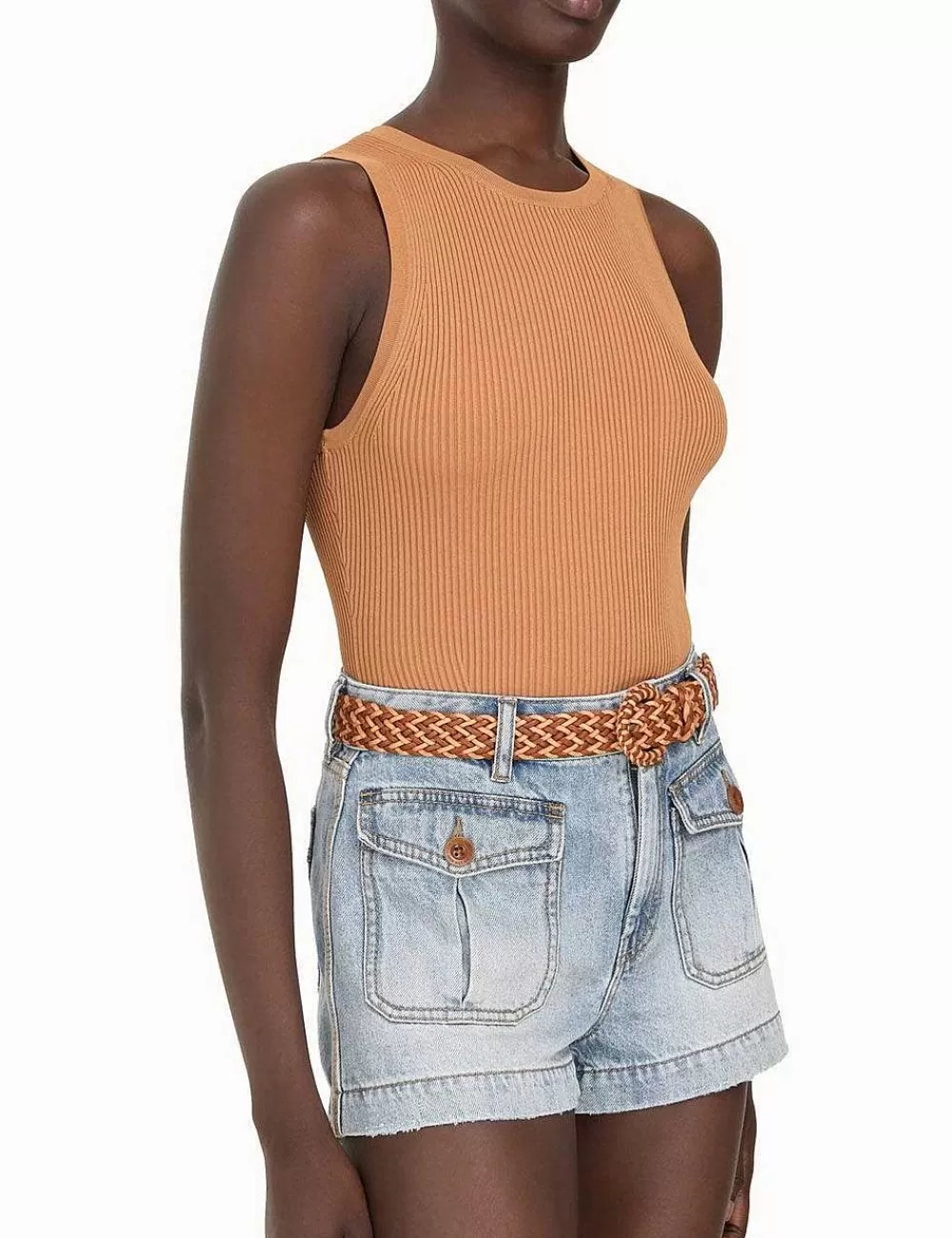 New ZIMMERMANN Braided Leather Jean Belt