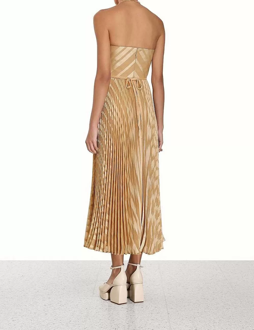 Fashion ZIMMERMANN Burnout Pleated Dress
