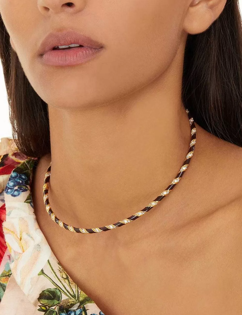 New ZIMMERMANN Candy Stripe Pave Choker