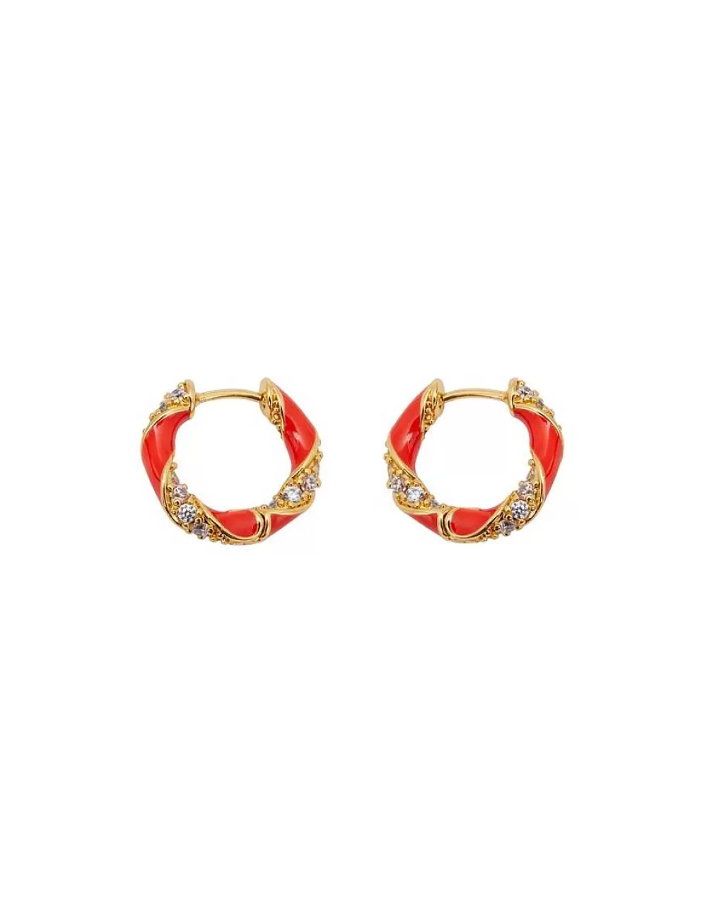 Hot ZIMMERMANN Candy Stripe Pave Hoops