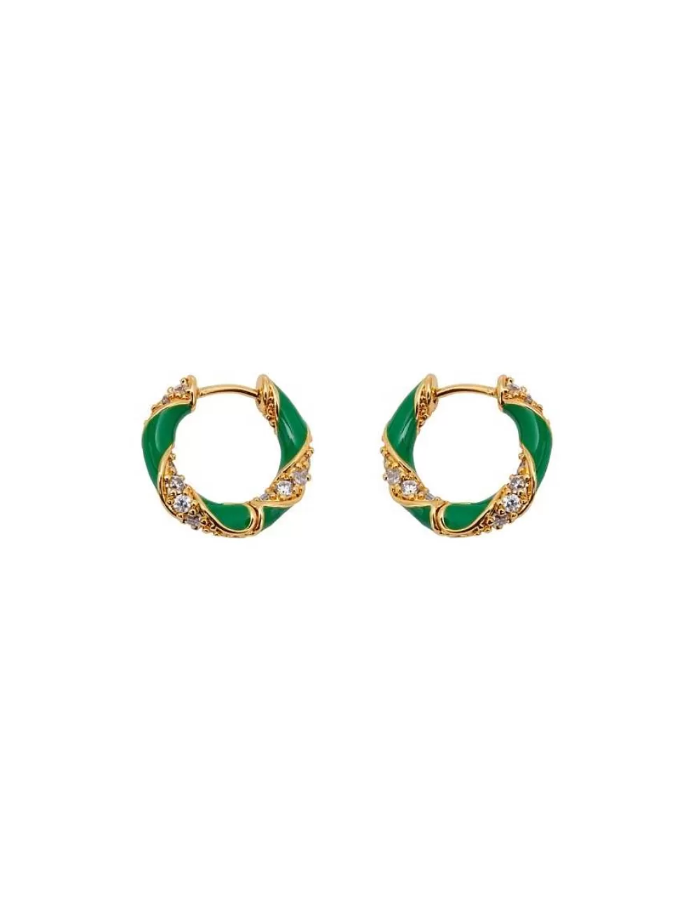 Hot ZIMMERMANN Candy Stripe Pave Hoops