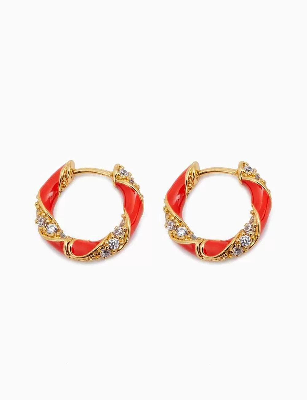 Hot ZIMMERMANN Candy Stripe Pave Hoops