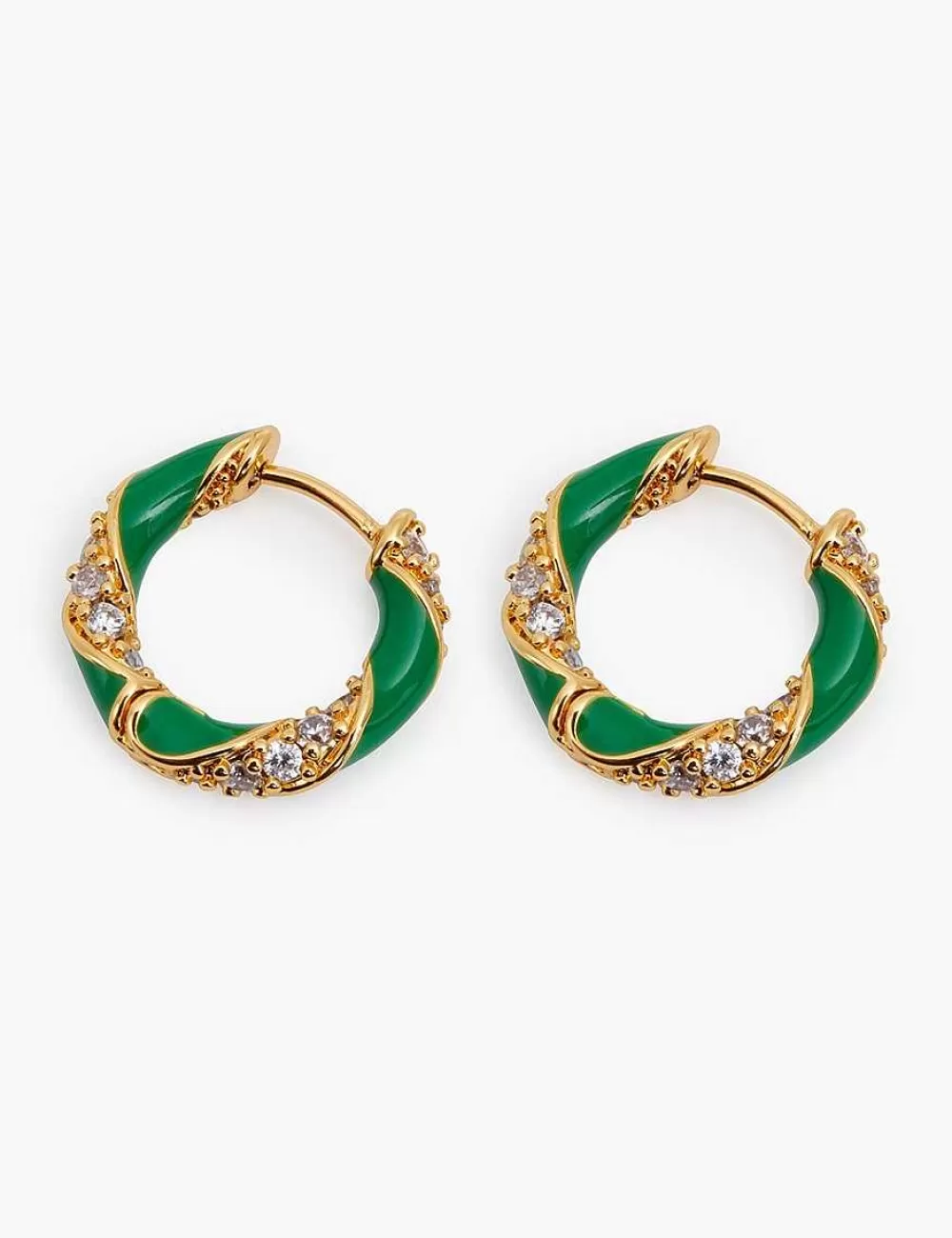 Hot ZIMMERMANN Candy Stripe Pave Hoops