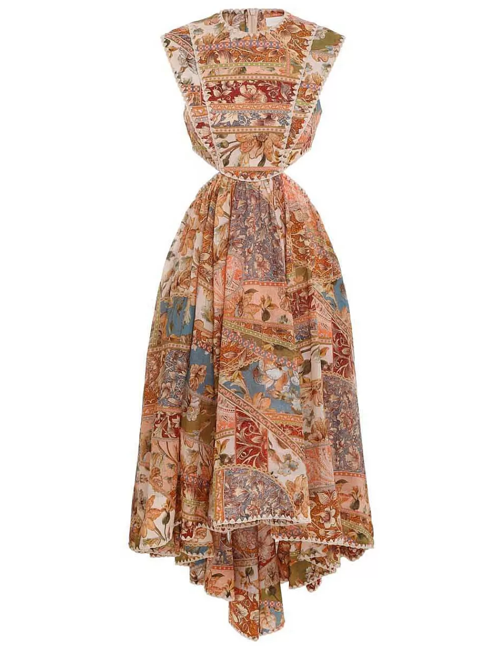 Outlet ZIMMERMANN Chintz Asymmetric Dress