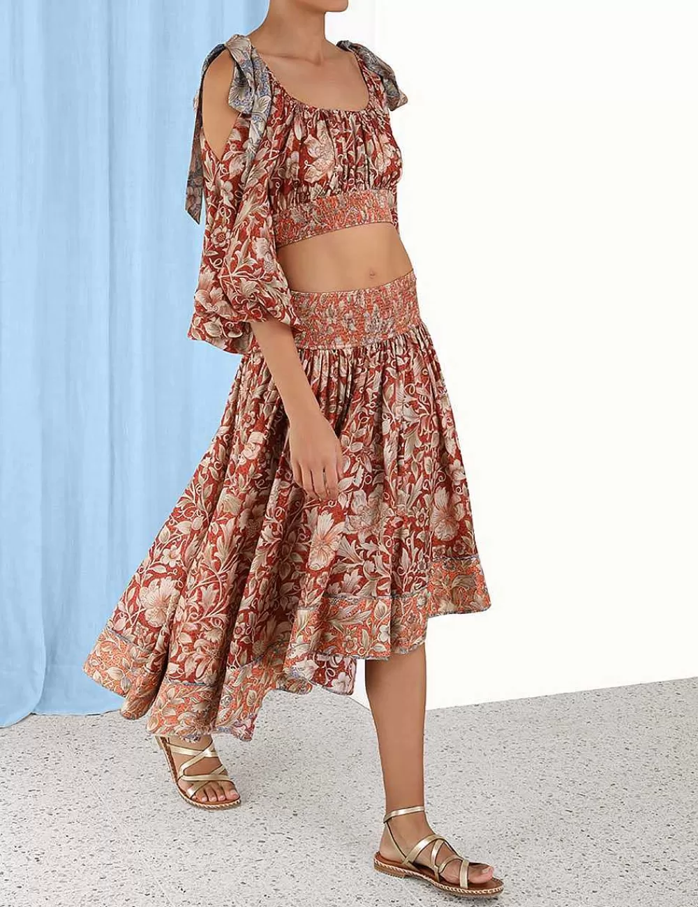 Flash Sale ZIMMERMANN Chintz Asymmetrical Skirt