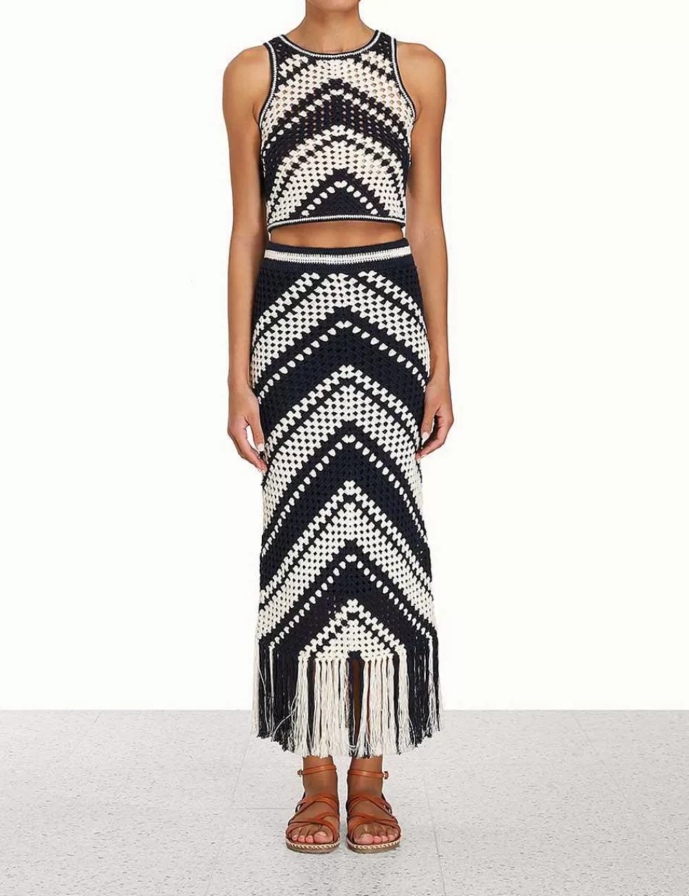 Discount ZIMMERMANN Chintz Hand Crochet Tank