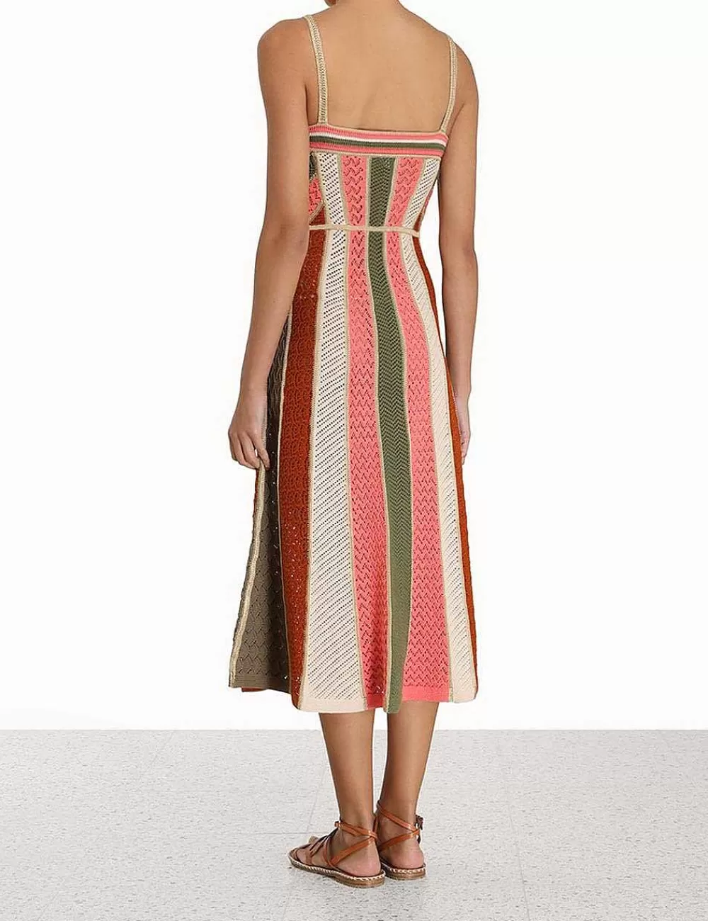 Outlet ZIMMERMANN Chintz Panelled Midi Dress
