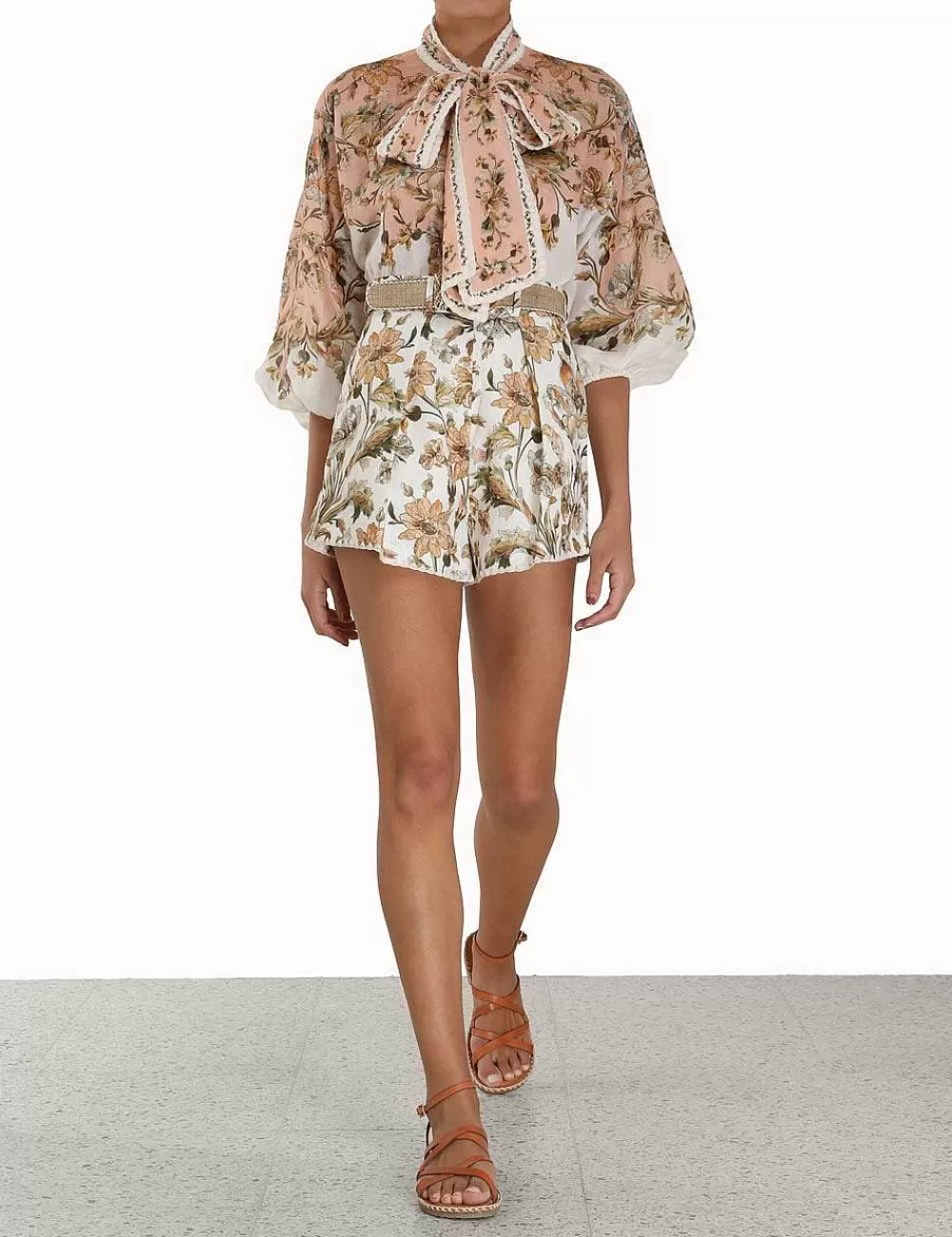 Online ZIMMERMANN Chintz Tuck Short