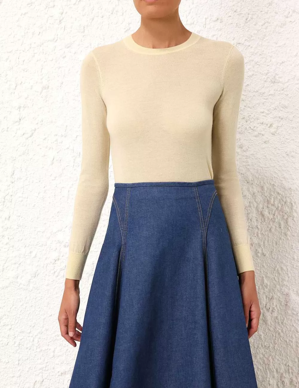 Fashion ZIMMERMANN Classic Crew Neck Sweater
