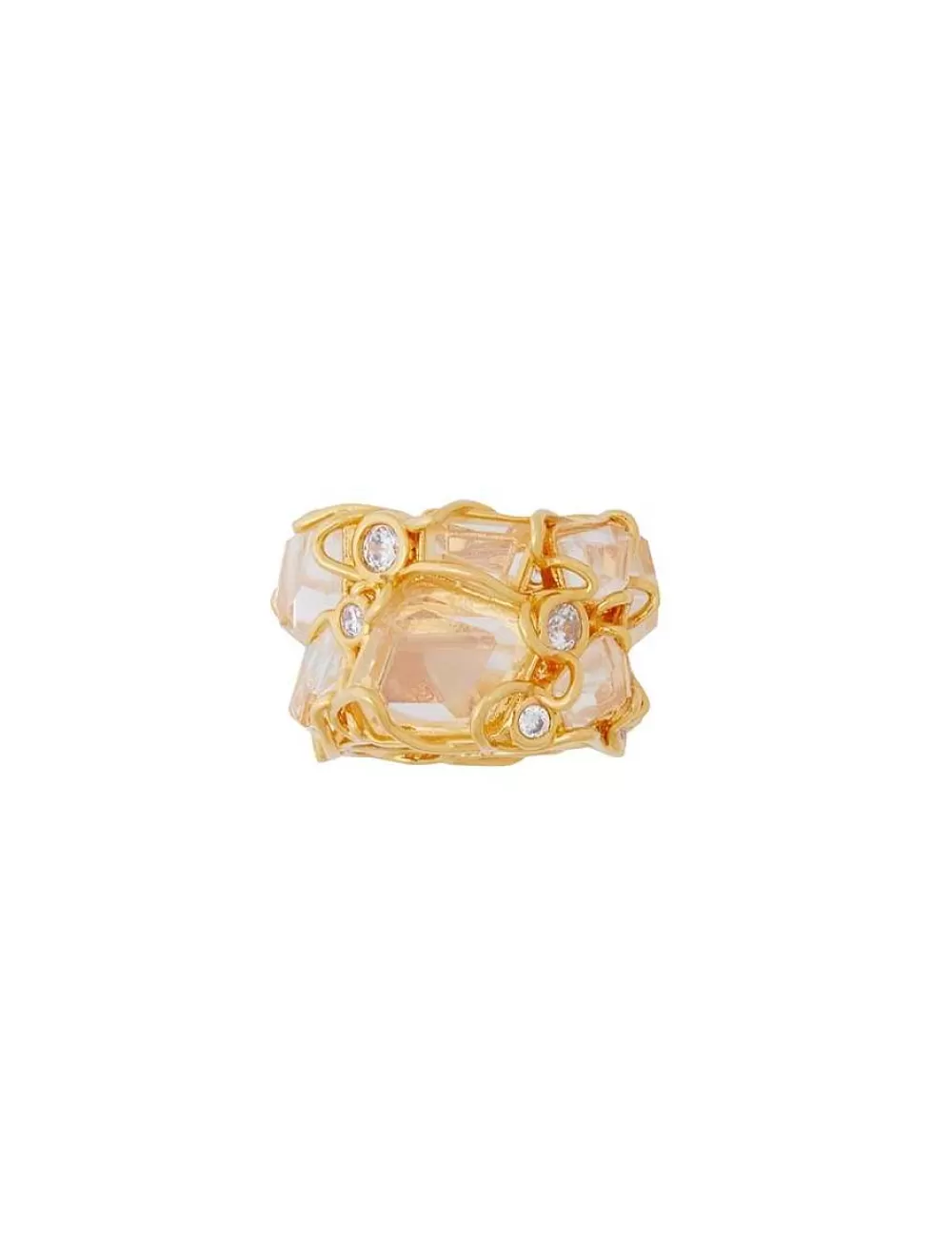 Fashion ZIMMERMANN Crystal Swirl Ring