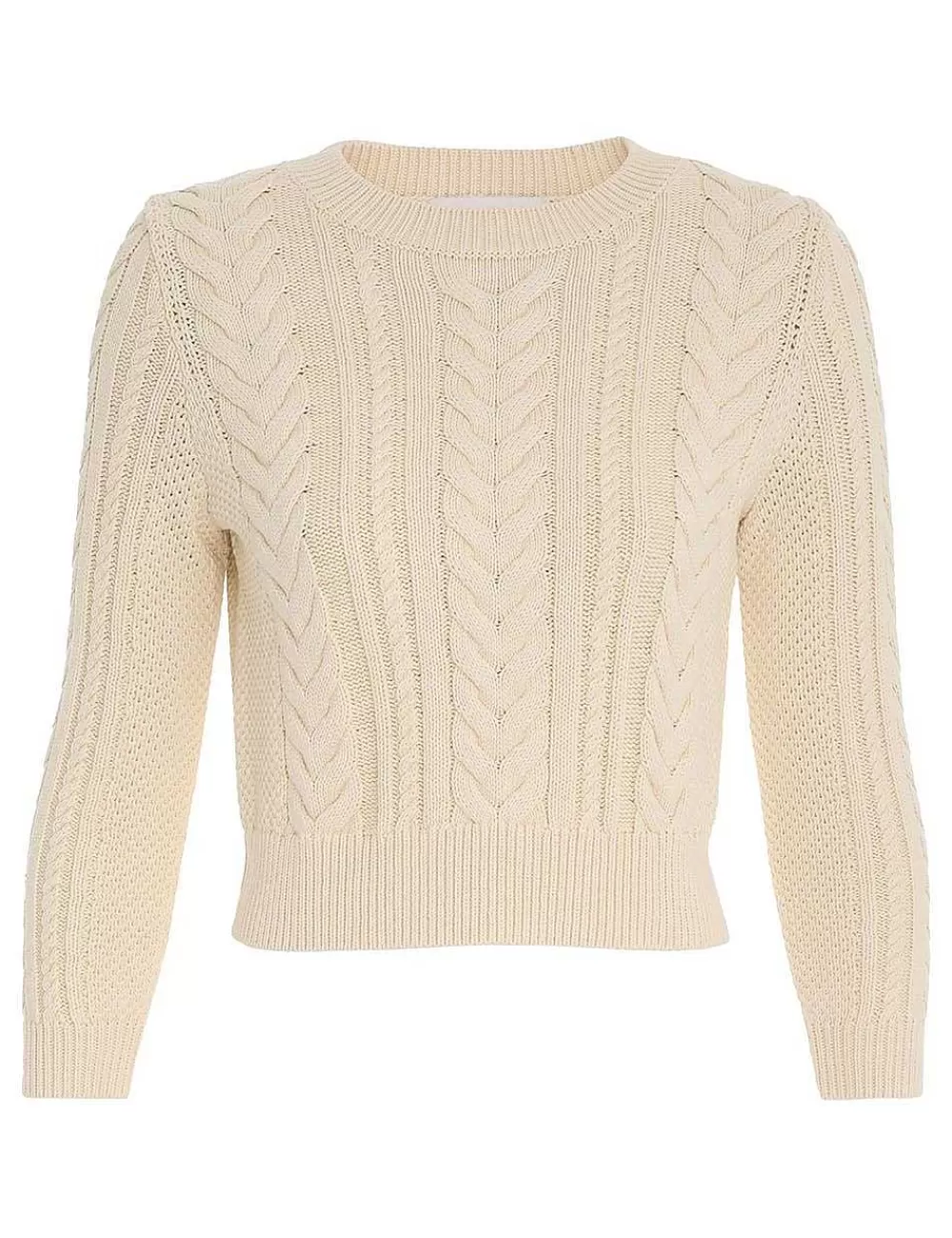 Hot ZIMMERMANN Devi Cable Knit Top