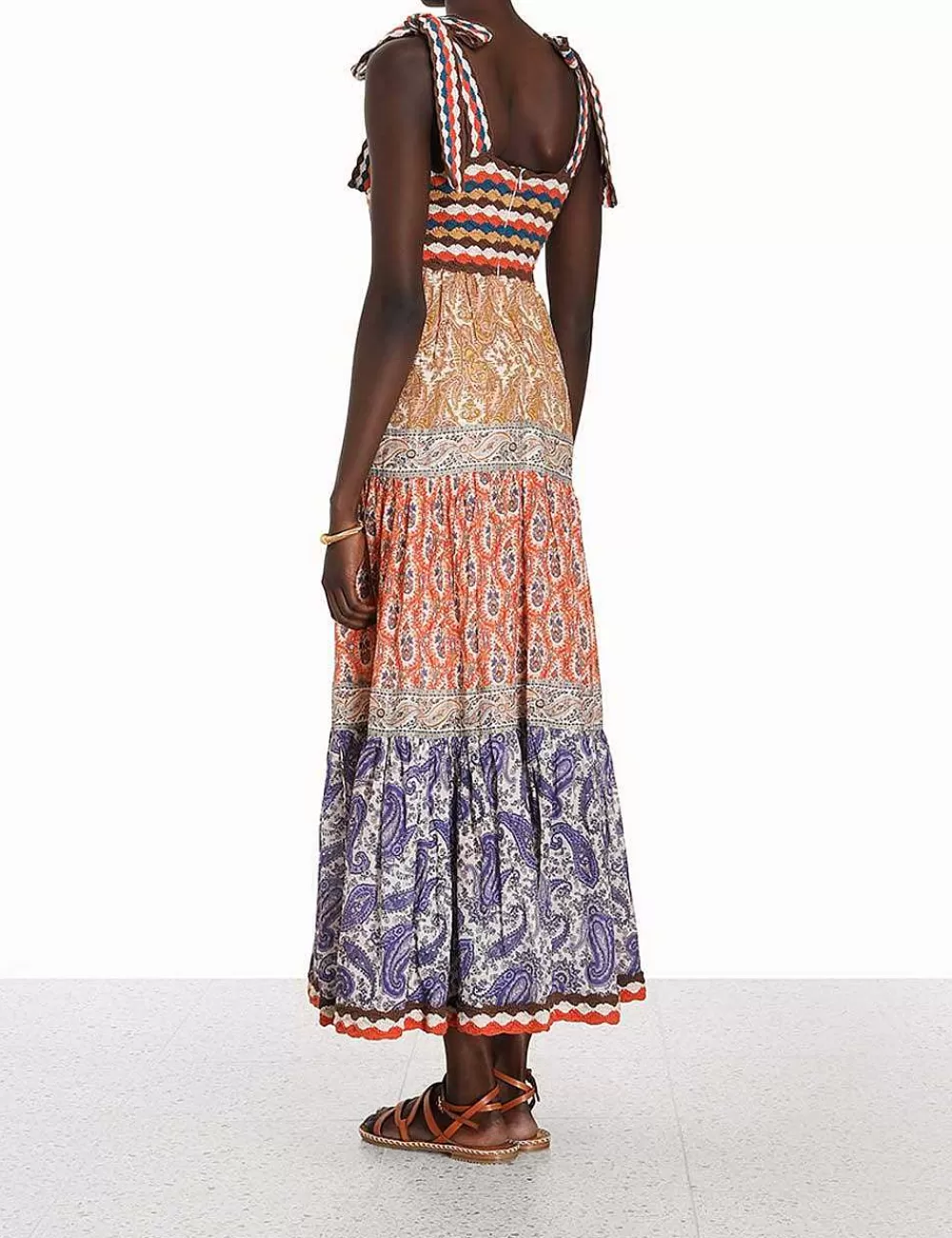 Outlet ZIMMERMANN Devi Crochet Spliced Dress