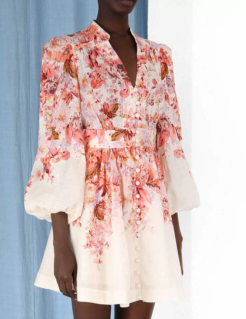 Outlet ZIMMERMANN Devi Plunge Mini Dress