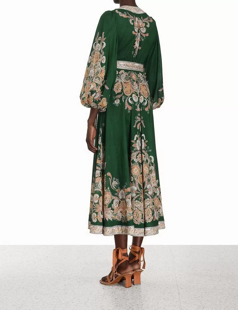 Outlet ZIMMERMANN Devi Wrap Midi Dress