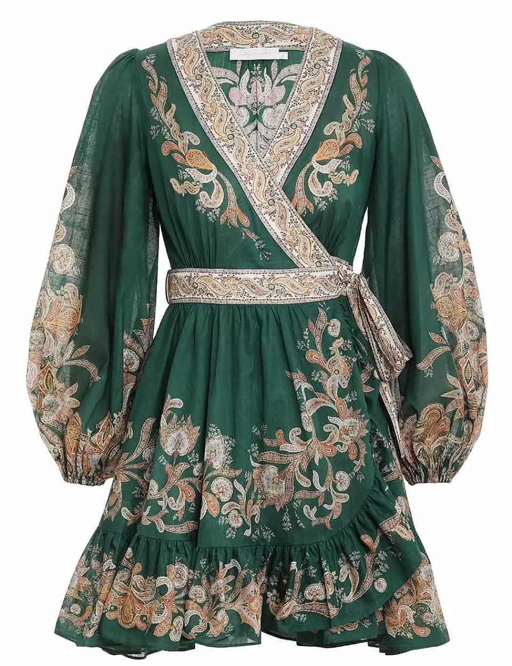 Store ZIMMERMANN Devi Wrap Mini Dress