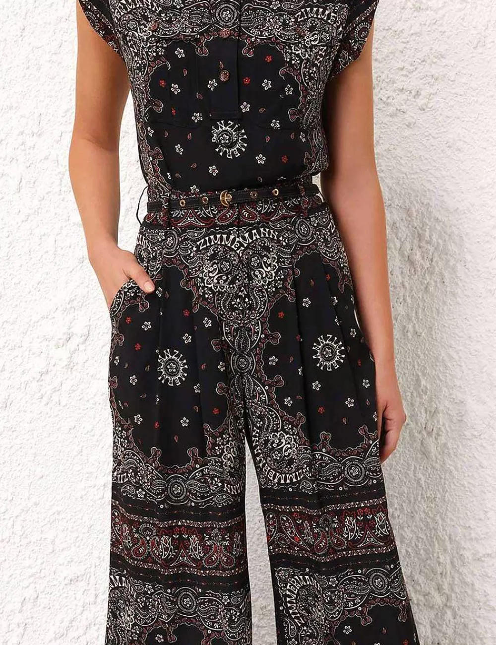 Shop ZIMMERMANN Double Tuck Pant
