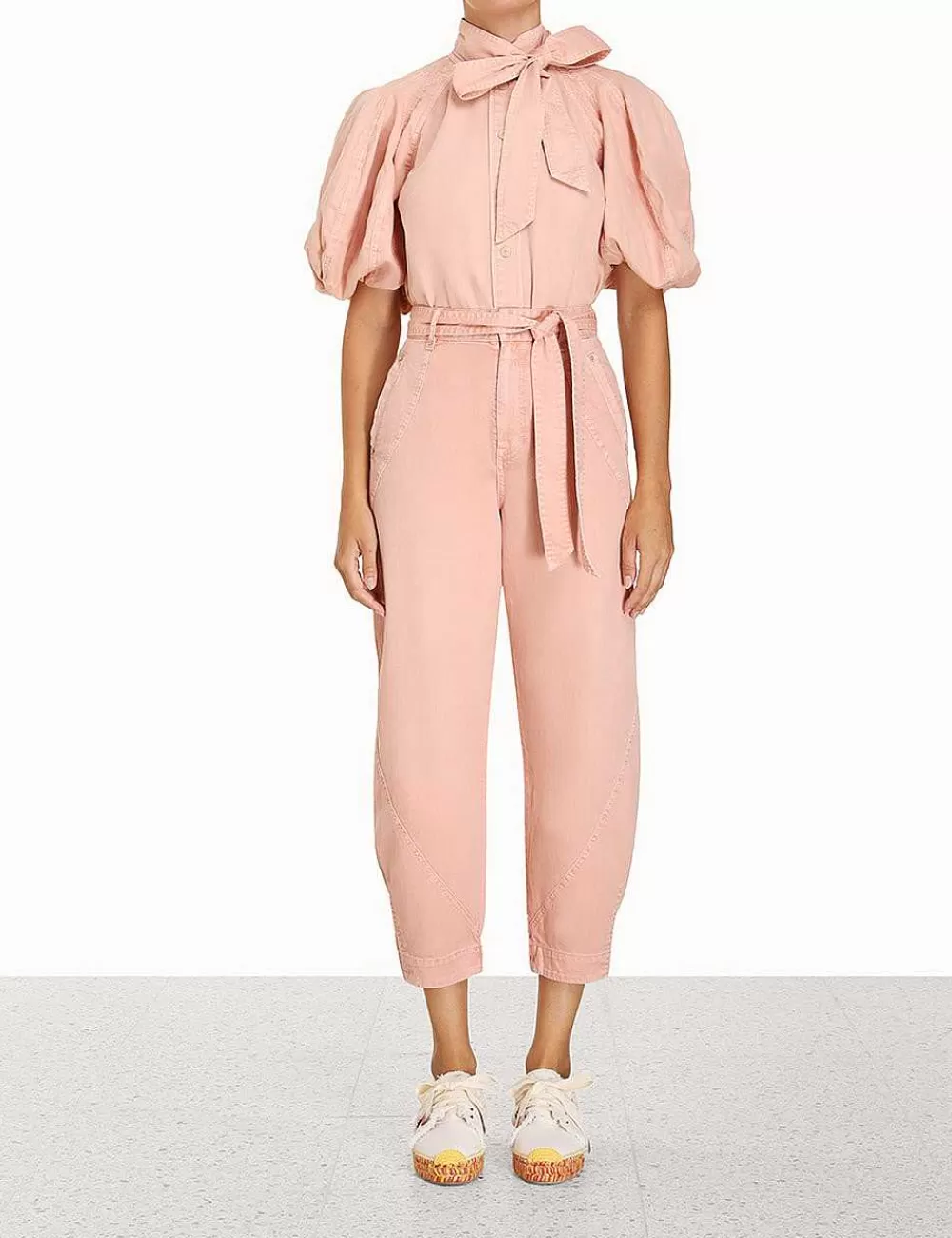 New ZIMMERMANN Ginger Denim Barrel Pant