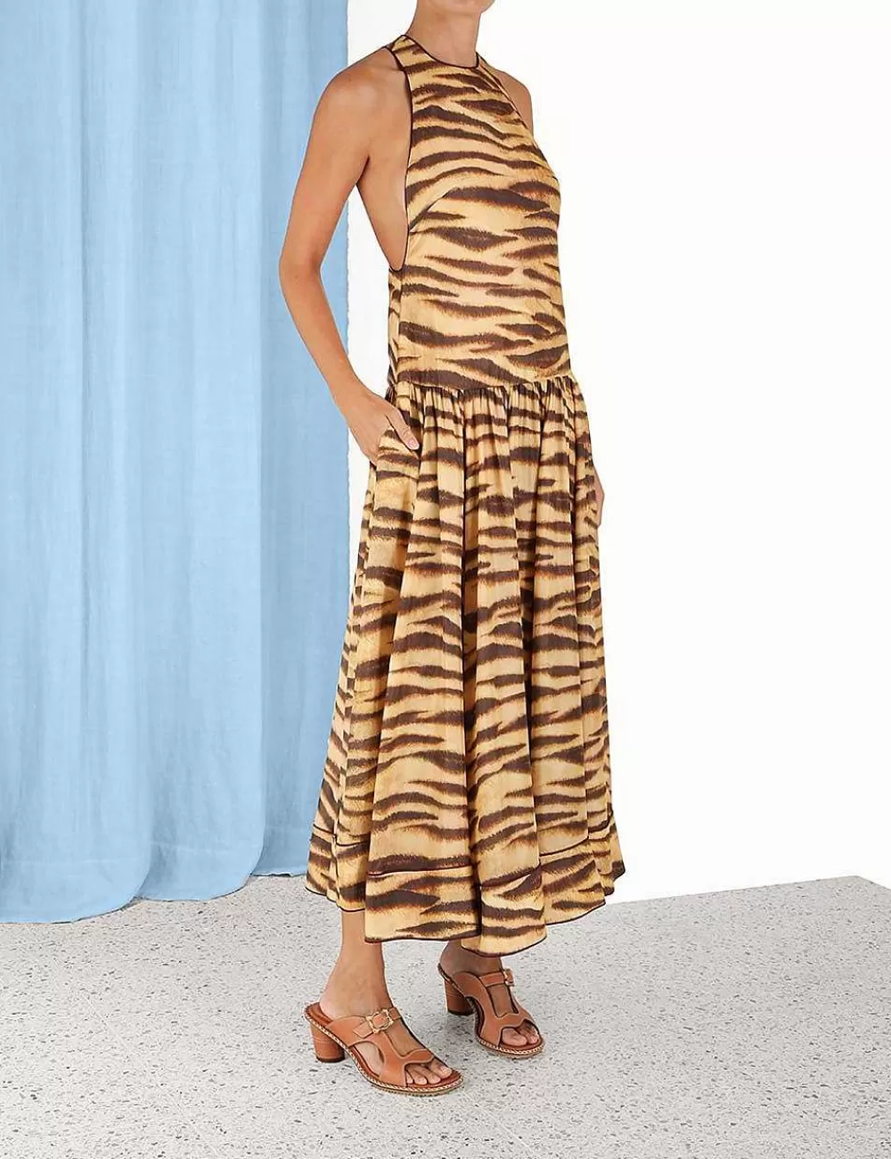 Hot ZIMMERMANN Ginger Drop Waist Midi Dress