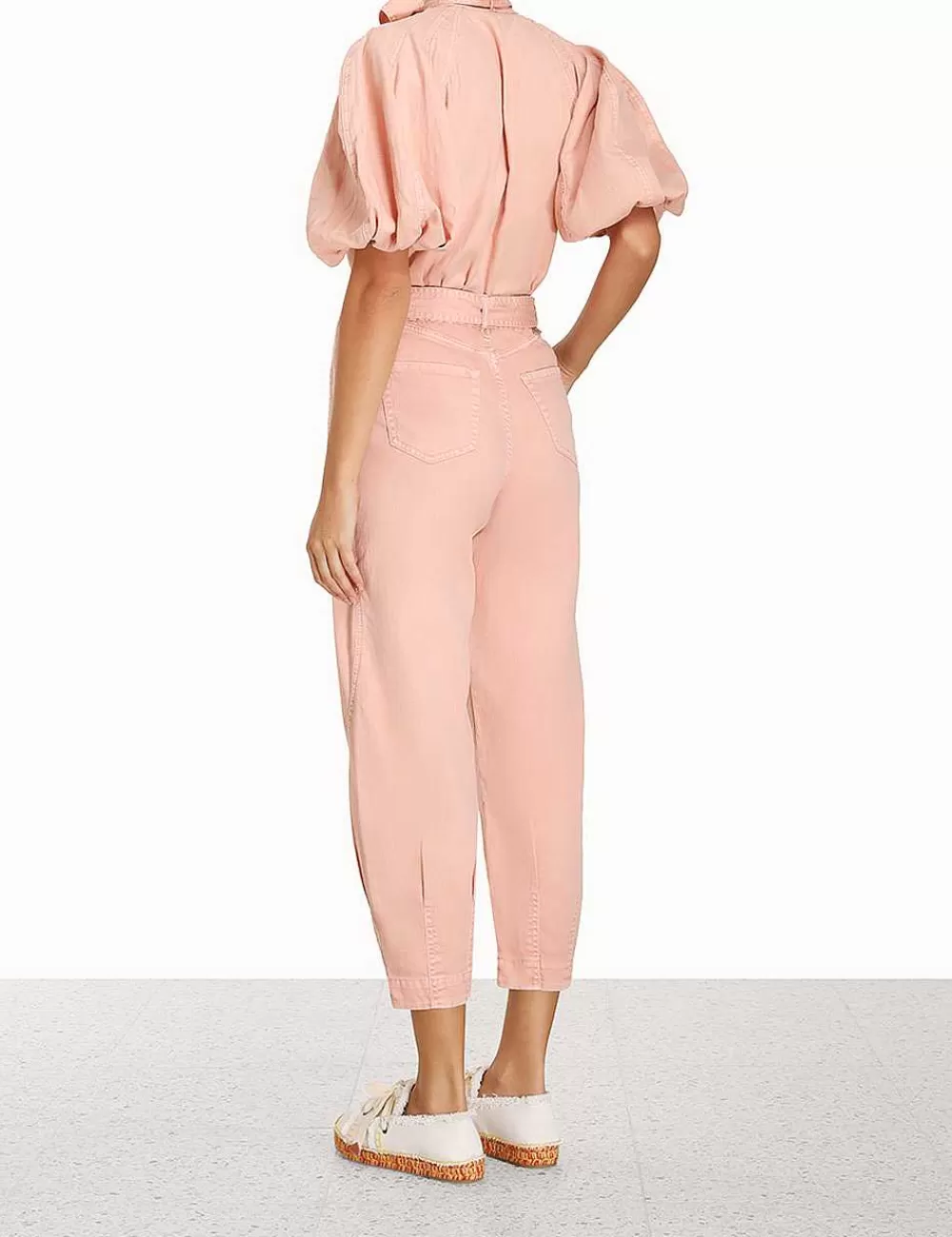 Store ZIMMERMANN Ginger Lantern Sleeve Shirt