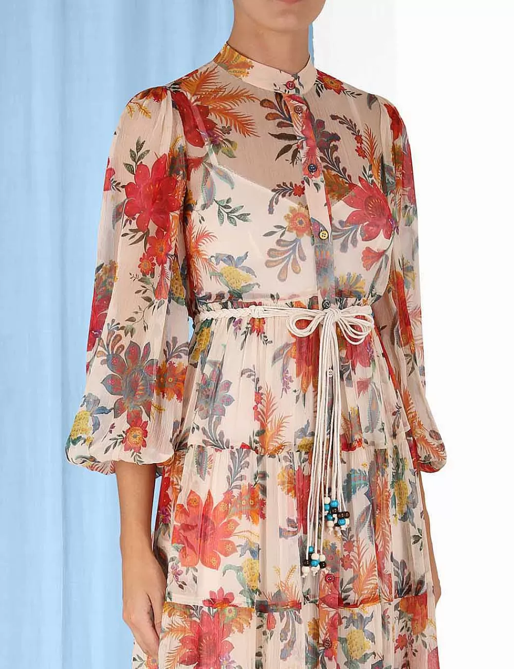 Best Sale ZIMMERMANN Ginger Tiered Midi Dress