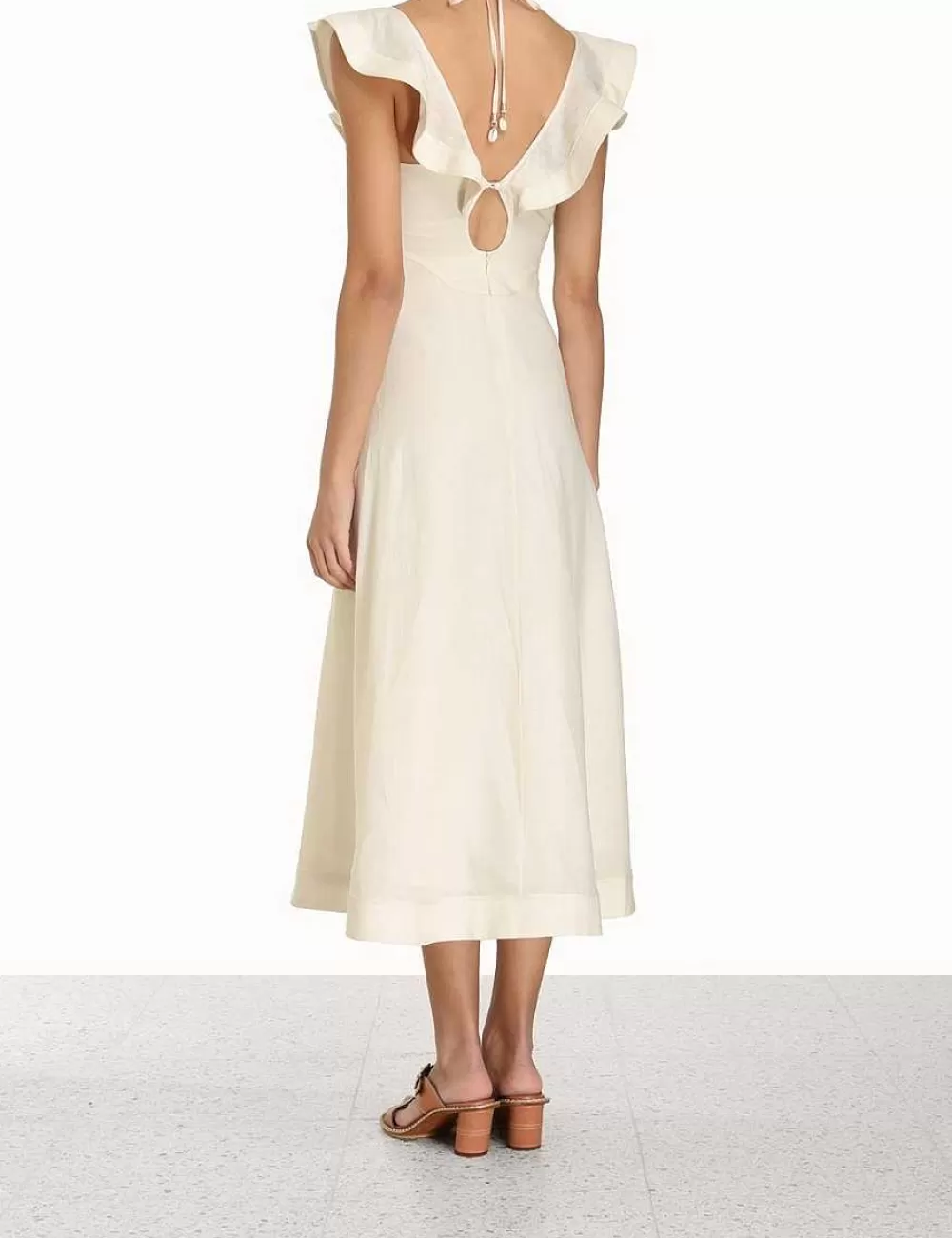 Online ZIMMERMANN Halcyon Flutter Midi Dress