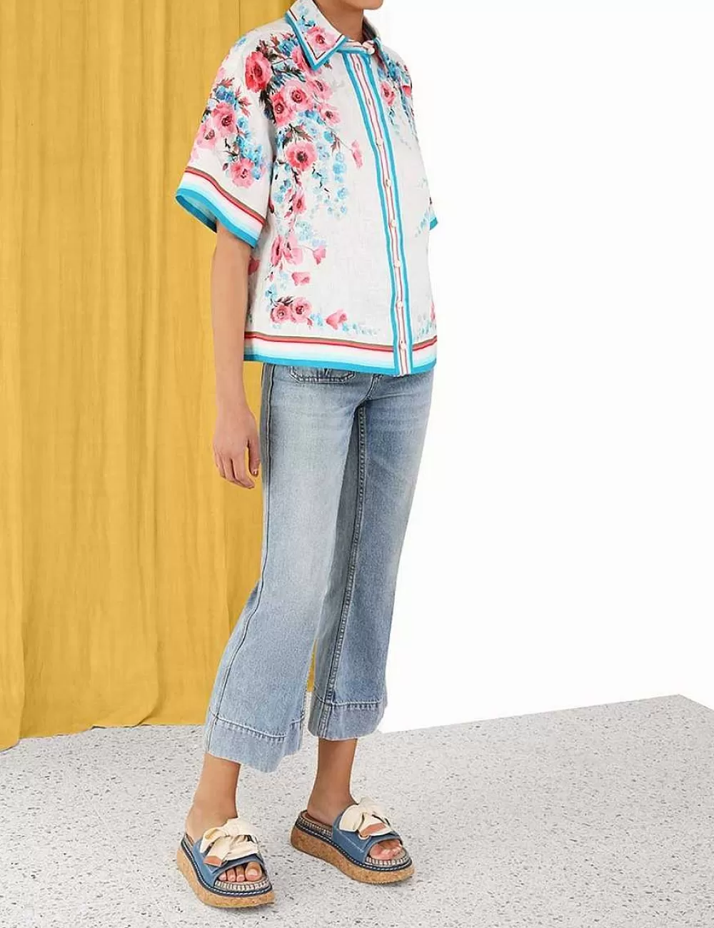 Shop ZIMMERMANN Halcyon Oversized Shirt