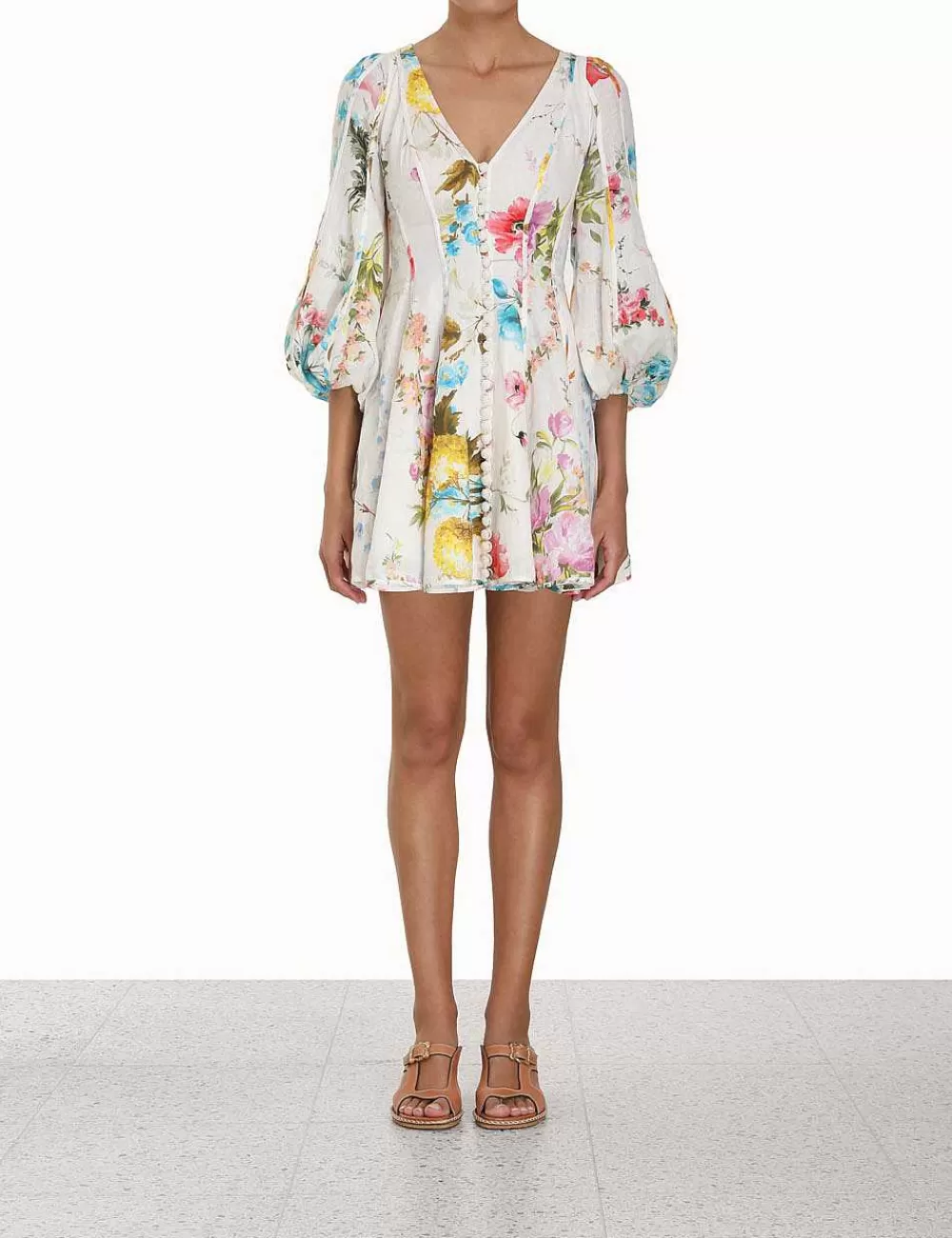 Best ZIMMERMANN Halcyon Panelled Mini Dress