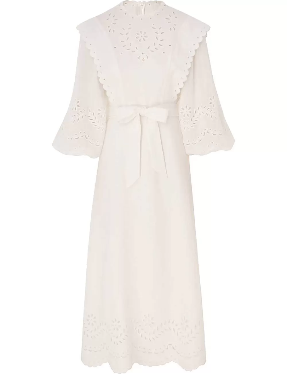 Clearance ZIMMERMANN Junie Embroidered Midi Dress