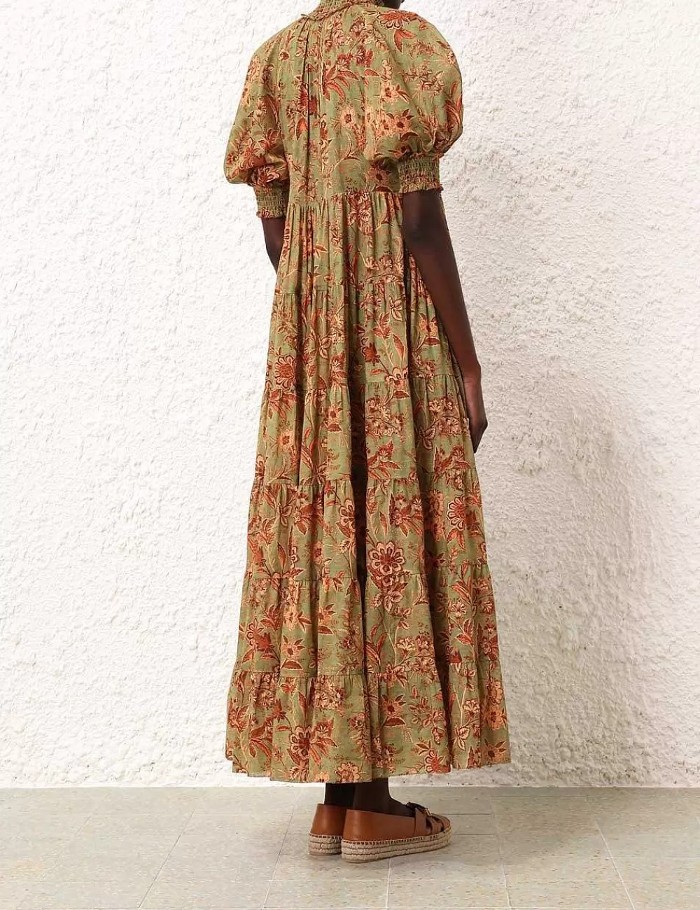 Hot ZIMMERMANN Junie Tiered Swing Maxi Dress