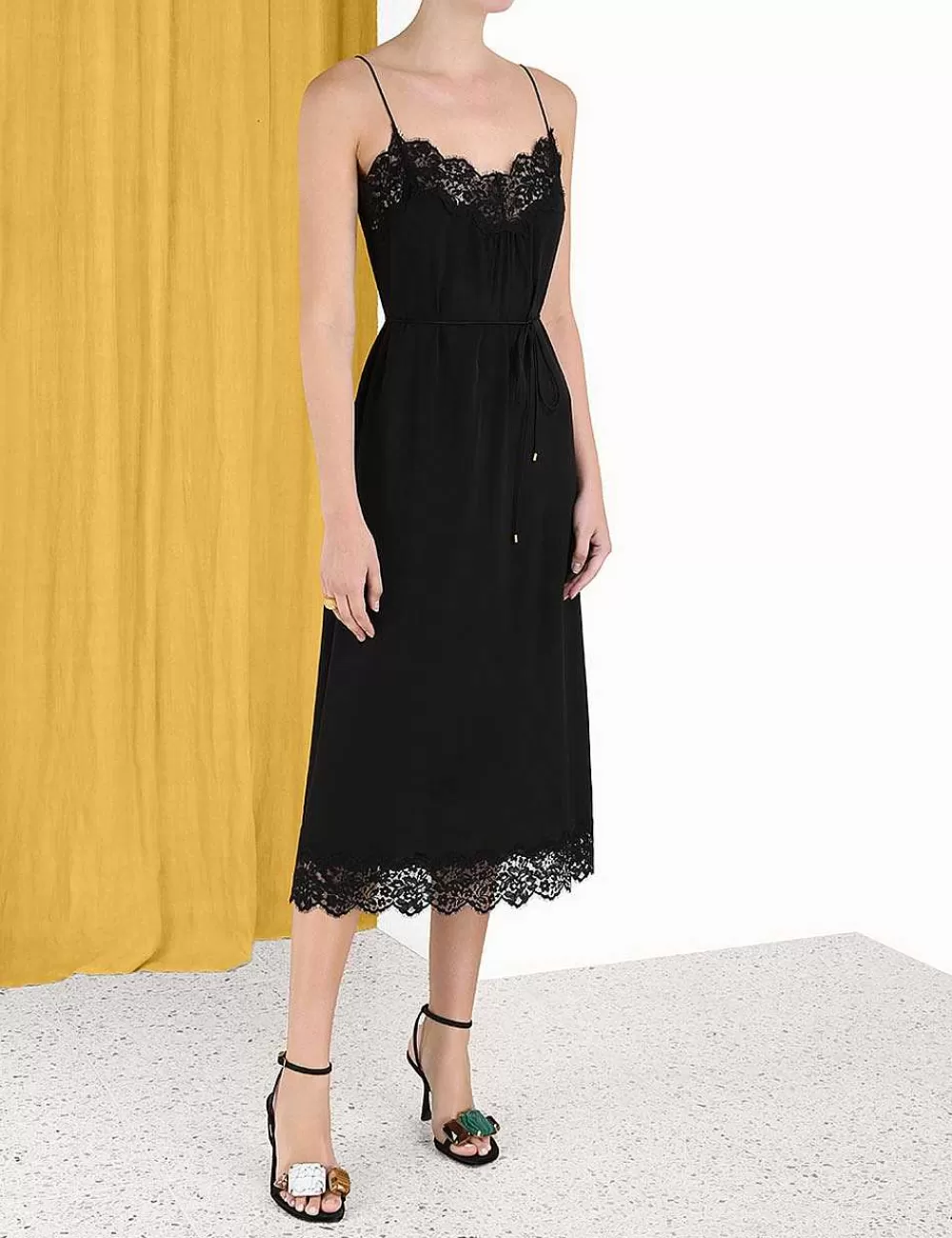 Clearance ZIMMERMANN Lace Panel Slip Midi